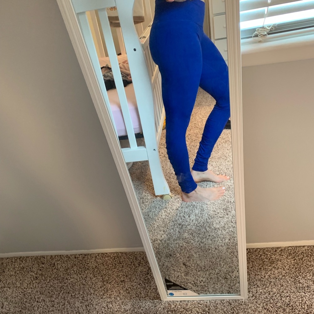 Blue leggings under armor